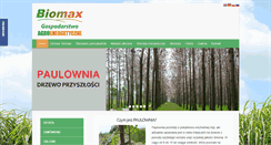 Desktop Screenshot of biomax.com.pl